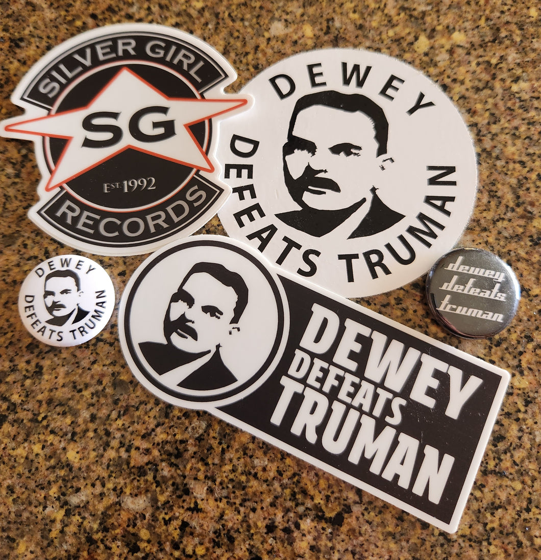 Dewey Defeats Truman Button and Sticker Pack
