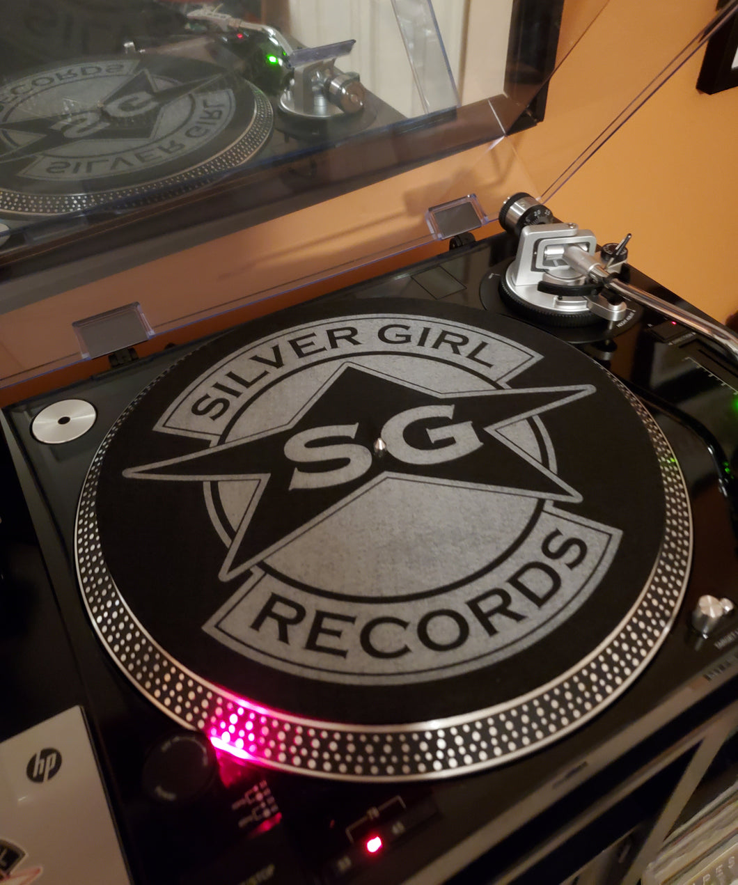 Silver Girl Branded Turntable Slipmat